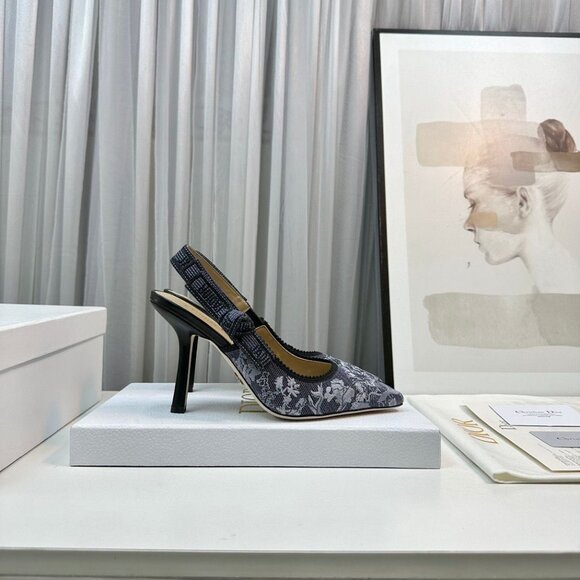 Dior Floral Heels – Elegant Designer Statement Shoes - Picture 7 of 7